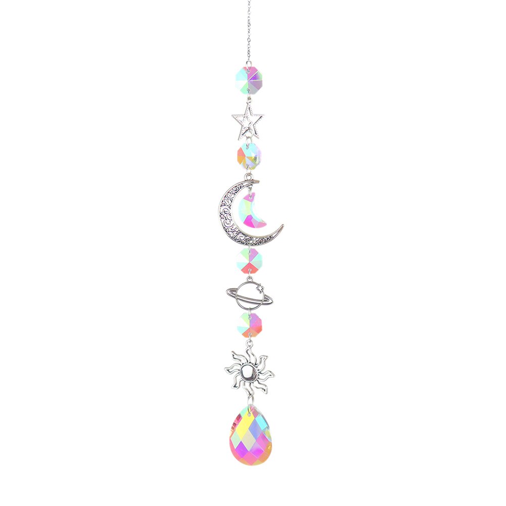 Crystal Suncatcher Regenboog Prisma Tuin Hanger Maan Eenhoorn Licht Chaser Opknoping Venster Home Decoratie Zomer: 3