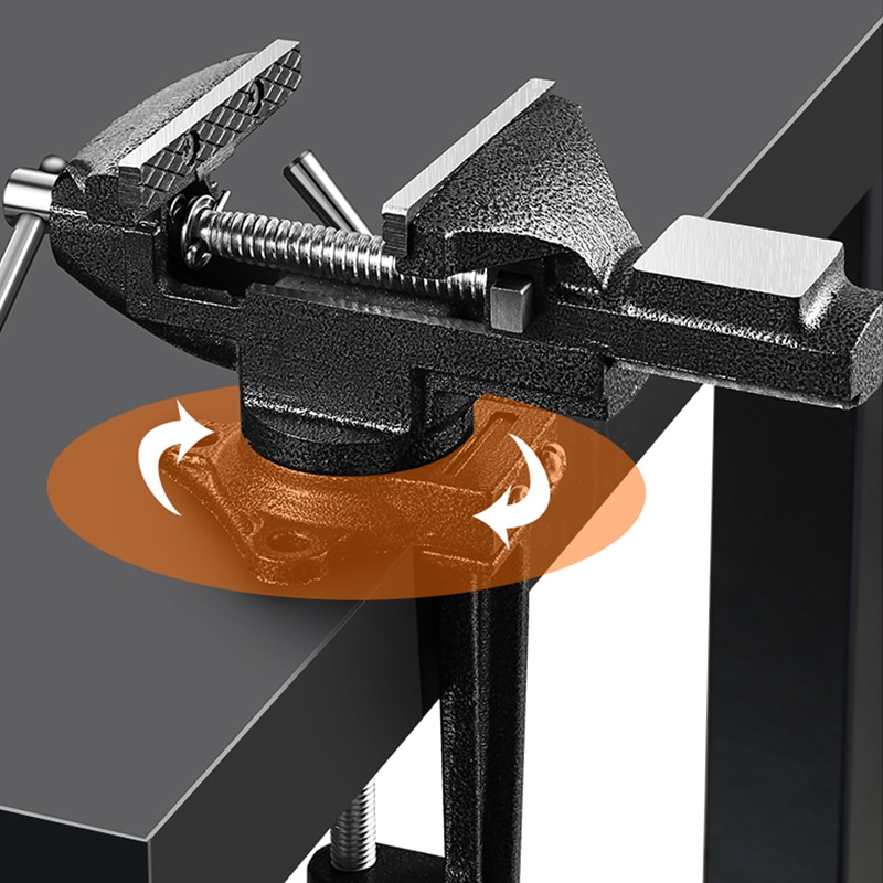 Heavy Table Vise High Carbon Steel Bench Vice 360 Deg Universal Vise Desktop Vise Repair Woodwork Jewelry Making Hand Tool