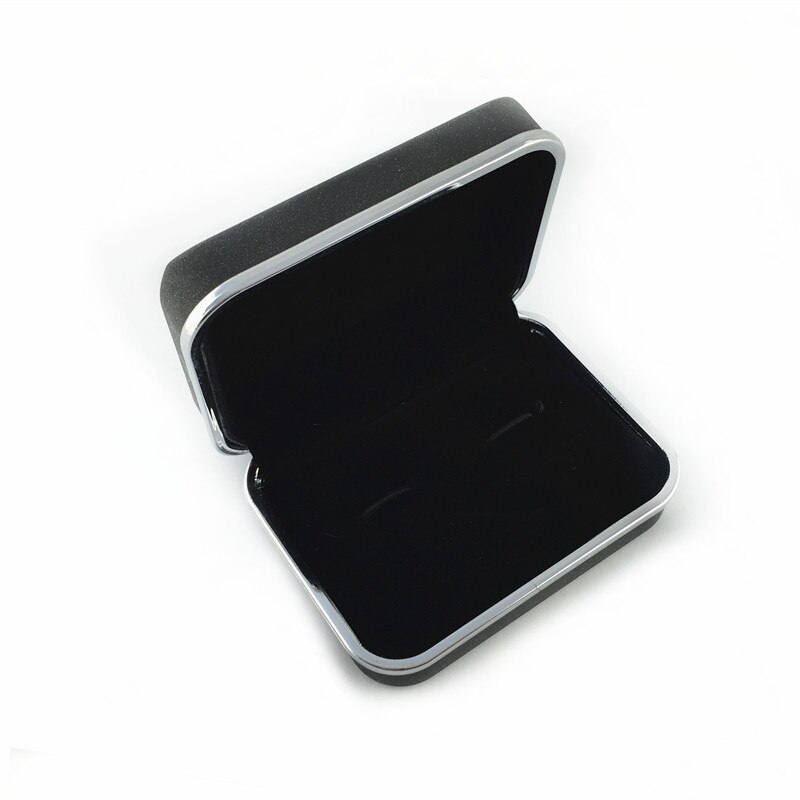 Caja de para gemelos, 1 par, caja de joyería negra, marrón, , cajas de almacenamiento de embalaje, bandeja de exhibición de joyería, contenedor: CTB014 box only