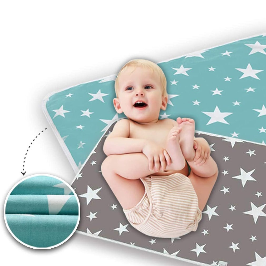 Breathable Cotton Cartoon Waterproof Baby Changing Pad Flexible And Baby Changing Pad