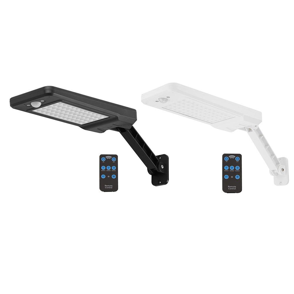 60 LED télécommande extérieure lampe solaire lumière PIR capteur de mouvement IP65 applique extérieure décoration de jardin rue lampes solaires
