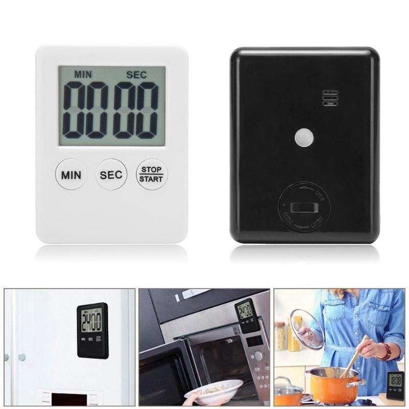 LCD Digital Timer Kitchen Cooking Count-down Up Clock Loud Alarm Reminder Easy to Use Digital Timer Kitchen Tool