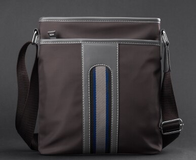 Moderna casual män tyg portfölj enkla trendiga studenter college axelväska bolso utsökta arbetsväskor bolso hombre  c109: Ljusbrun