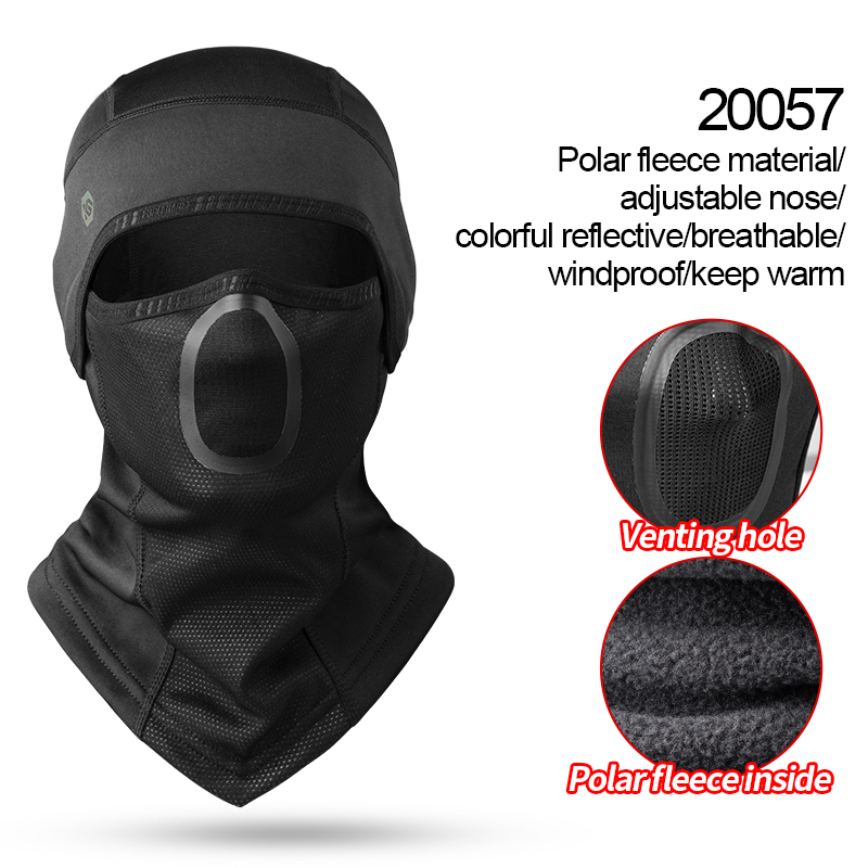 CoolChange Winter Cycling Face Mask Fleece Thermal Windproof Bike Cap Balaclava Ski Fishing Skating Hat Snowboard Training Mask: 20057