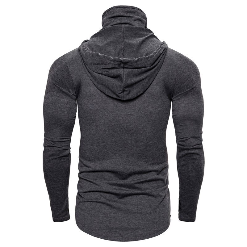 Suéter deportivo elástico para hombre, traje Ninja con capucha, Cosplay de Halloween, manga larga, esqueleto completo, máscara facial de Calavera, sudadera fina con capucha