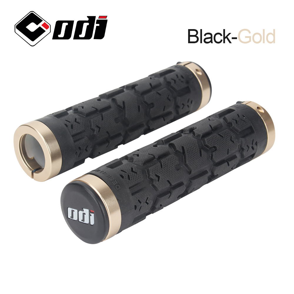 ODI RG01 Bicycle Handlebar Grips Rogue Lock-on Anti-Slip Shock Absorption Handle Cover Double Locking for MTB/Road Bike Parts: PURPLE