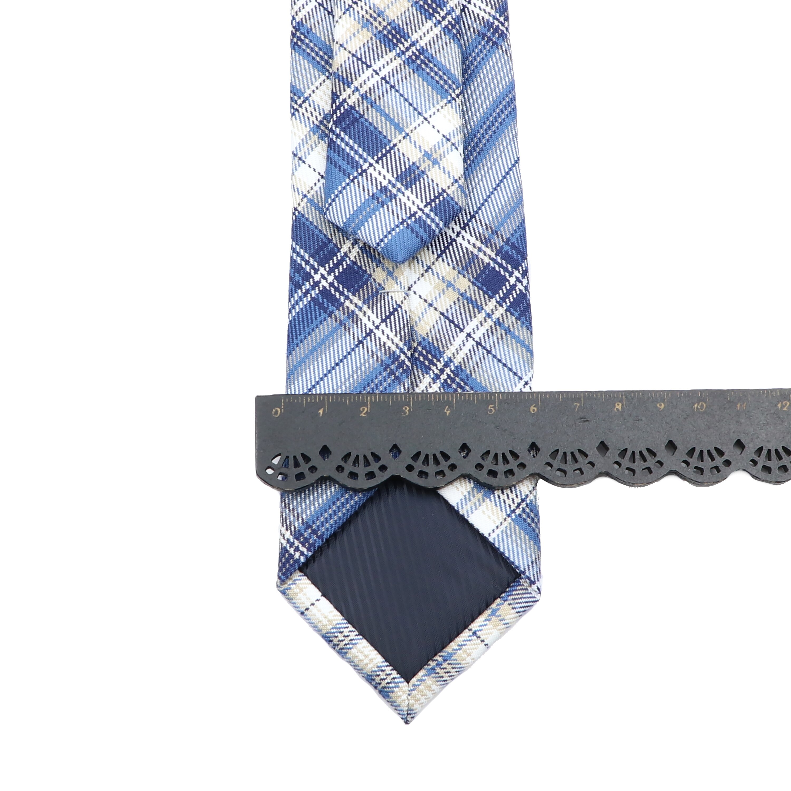 Plaid Tie For Men Women Soft Skinny Cotton TR Fabric Necktie For Wedding Bussiness Casual Man's Neckties Suits Flower Cravat