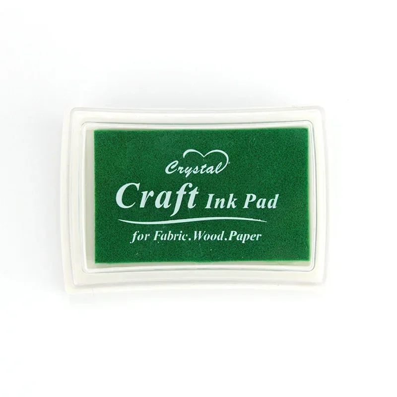 20 Colors Inkpad Rubber Stamp Handmade DIY Craft Oil Based Ink Pad Fabric Wood Paper Colorful Cartoon Finger Print Scrapbooking: Red
