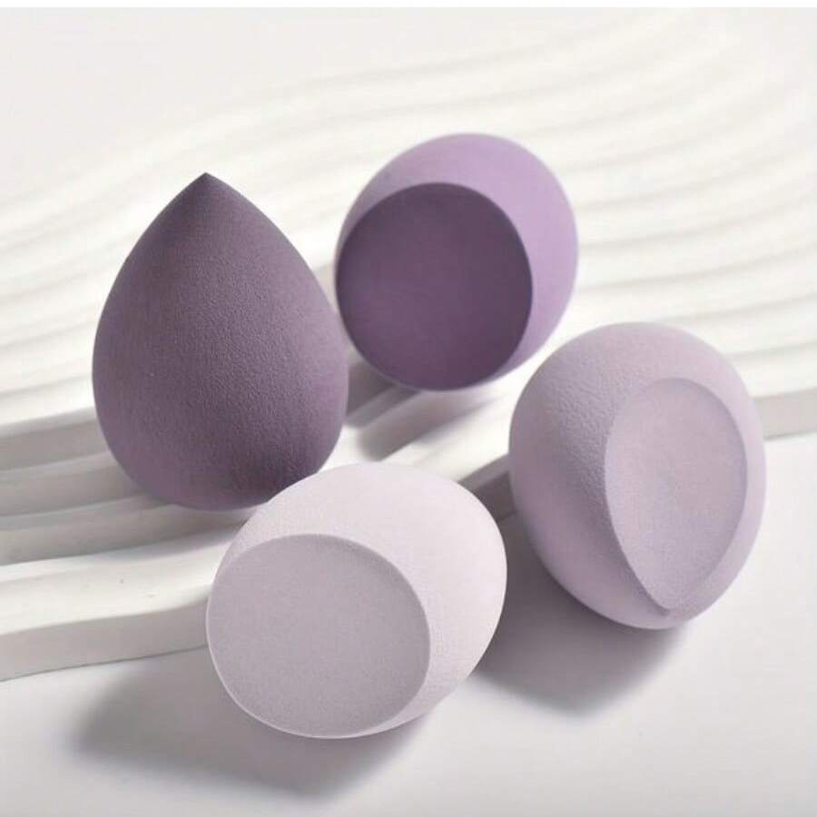3/4/10 PCS Makeup Sponge Blenders Blending Sponge Foundation Applicator Cosmetic Sponges makeup tools: Silver