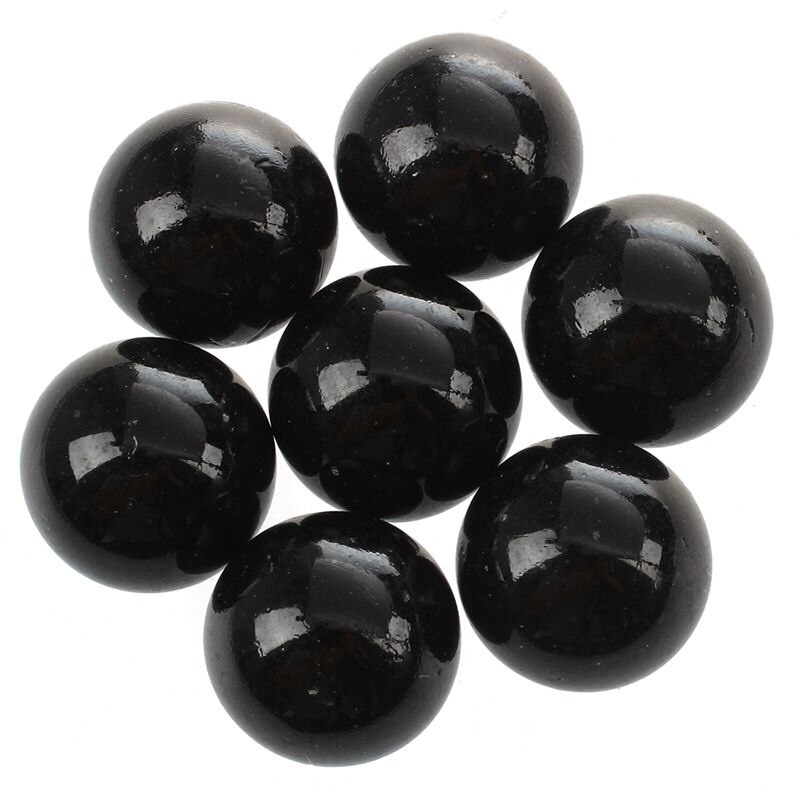 10 Pcs Knikkers 16Mm Glazen Knikkers Knicker Glas Ballen Decoratie Kleur Nuggets Speelgoed Zwart