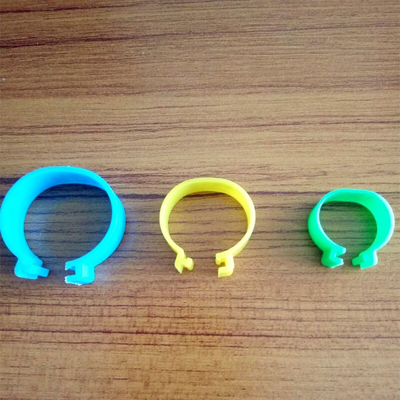 100 Stck Clip Bein Ringe Clic GeflüGel Hühner Stichworte Wachtel Taube Huhn Fuß Ringe für gans geflüGel farbe offenen Ring