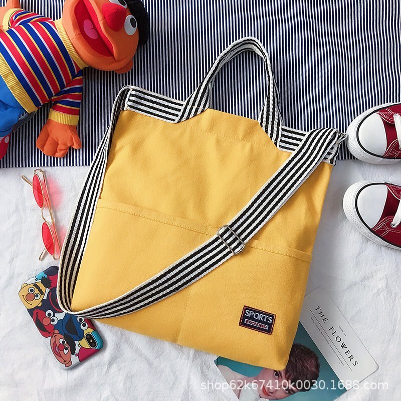 Fourre-tout multifonction pour femmes, sac à épaule, sacs de Shopping pliables, sac à main de plage pour femmes, décontracté: YELLOW