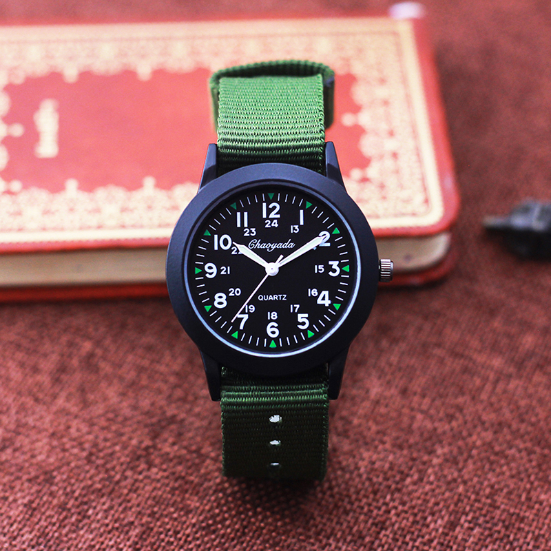 2024 célèbre chaoyada enfants garçons filles étudiants homme toile respirant résistant à la sueur 24 heures montres