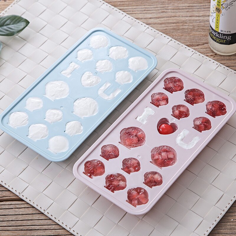 Penguin Modeling Food Grade Ice Model DIY Homemade Transparent Cover with Bottom Box Fun Ice Lattice 17