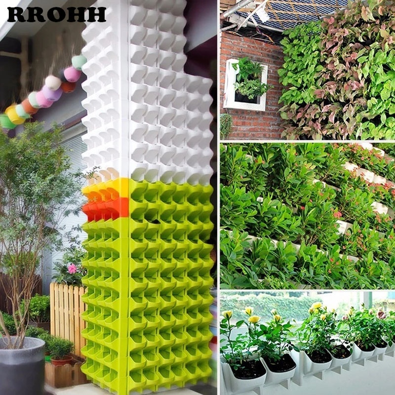 Wall Hanging Garden Planter Flower Pots Vertical Grow Vegetable Garden Room Wall Mount Hanging Box Planting Home Supplies