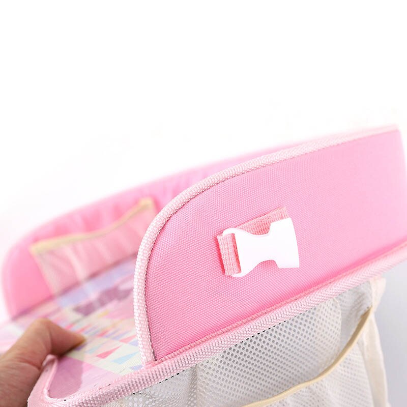 Kind Kids Tafel Voor Auto Car Seat Met Opslag Baby Bureau Cartoon Speelgoed Voedsel Water Houder