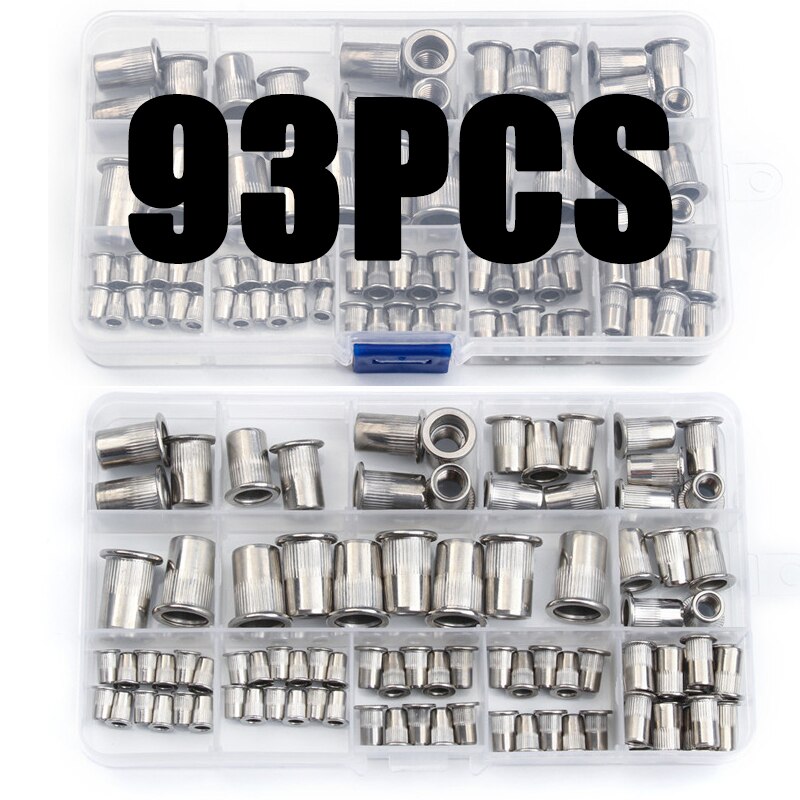Rv Rivets 93Pcs M3 M4 M5 M6 M8 M10 Platte Kop Rvs Rivet Note... – Grandado