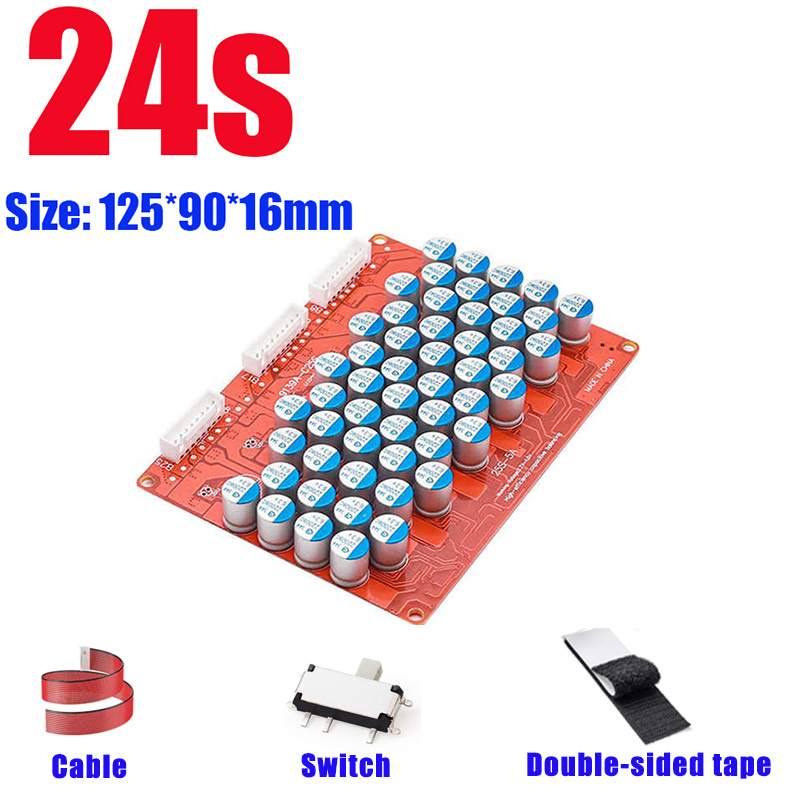 5A Batterij Actieve Equalizer Balancer Egalisatie Balanceren Li-Ion/LiFePo4 18650 Lithium Balance Board 4 S 8 S 10 S 16 S 24 S: Khaki