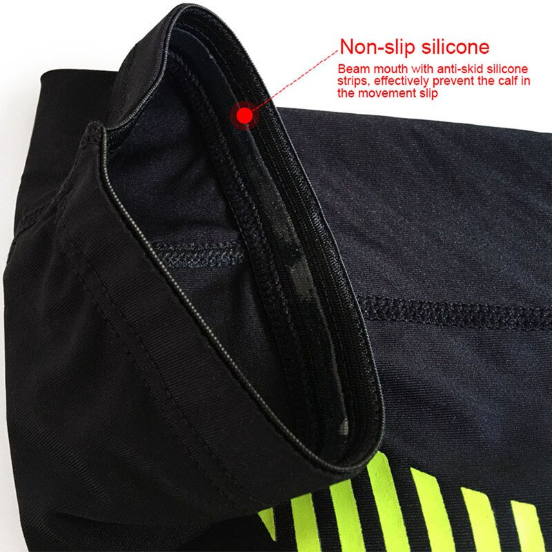 1PCS Cycling Running Leg Compression Sleeves Calf Non-slip Breathable Yoga Tennis Football Shin Guards Sports Safety 5 Colors