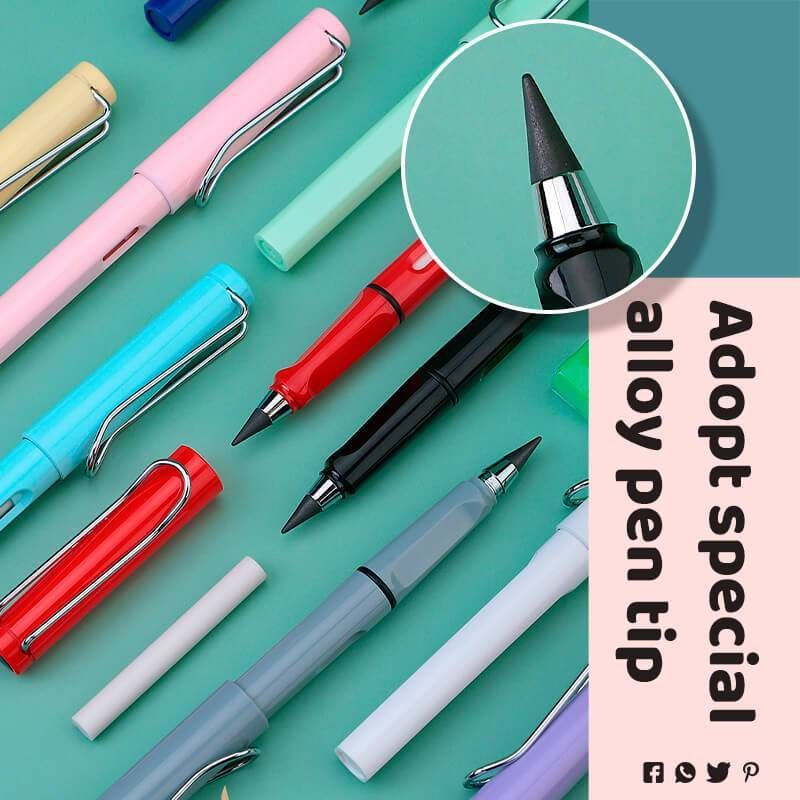 Stylish Replacable Inkless Pencil Portable Inkless Pencil Erasable Signing Pen Reusable Everlasting Pencil No Sharpening
