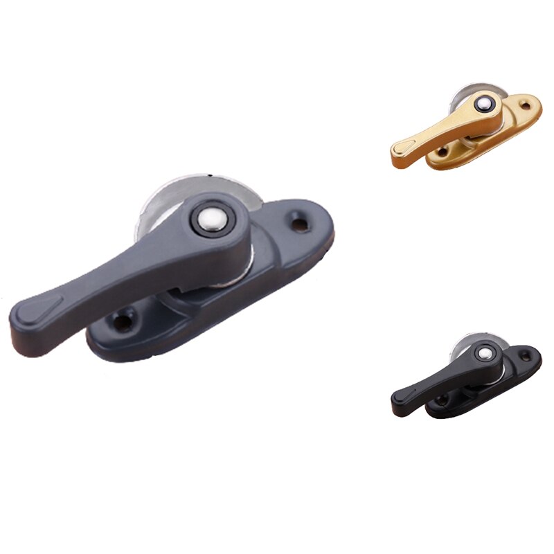 Serrure de sécurité pour porte coulissante et fenêtre, serrure à deux voies de Type croissant