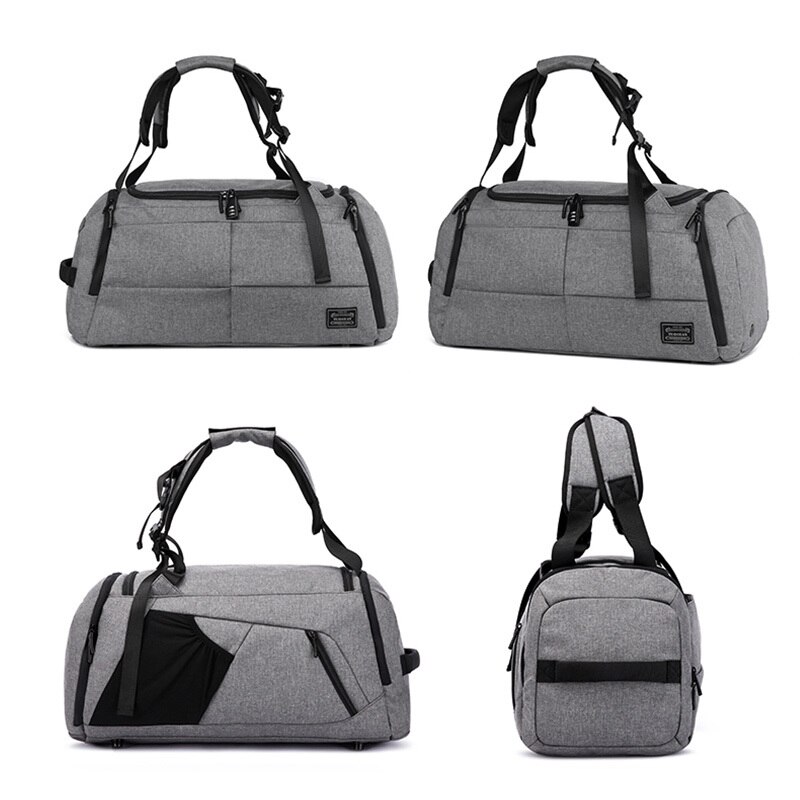 Bolso de viaje de 15 pulgadas, varios bolsillos para ropa, mochila para ordenador portátil para hombre y mujer, bolso de gran capacidad con bolsa de viaje de bolsillo para zapatos