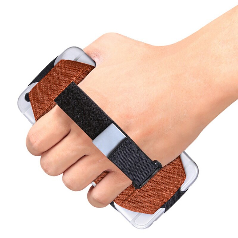 Bolso de mano para teléfono móvil para hombre y mujer, impermeable, para correr debajo del brazo, bolsa para deportes al aire libre, brazalete Universal para Fitness, funda para brazalete: Naranja