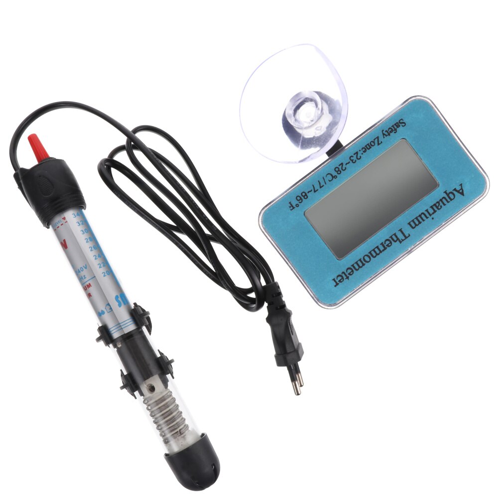 2 PCS/Set Fish Tank Heating Rod with 50W Aquarium Heater Plug