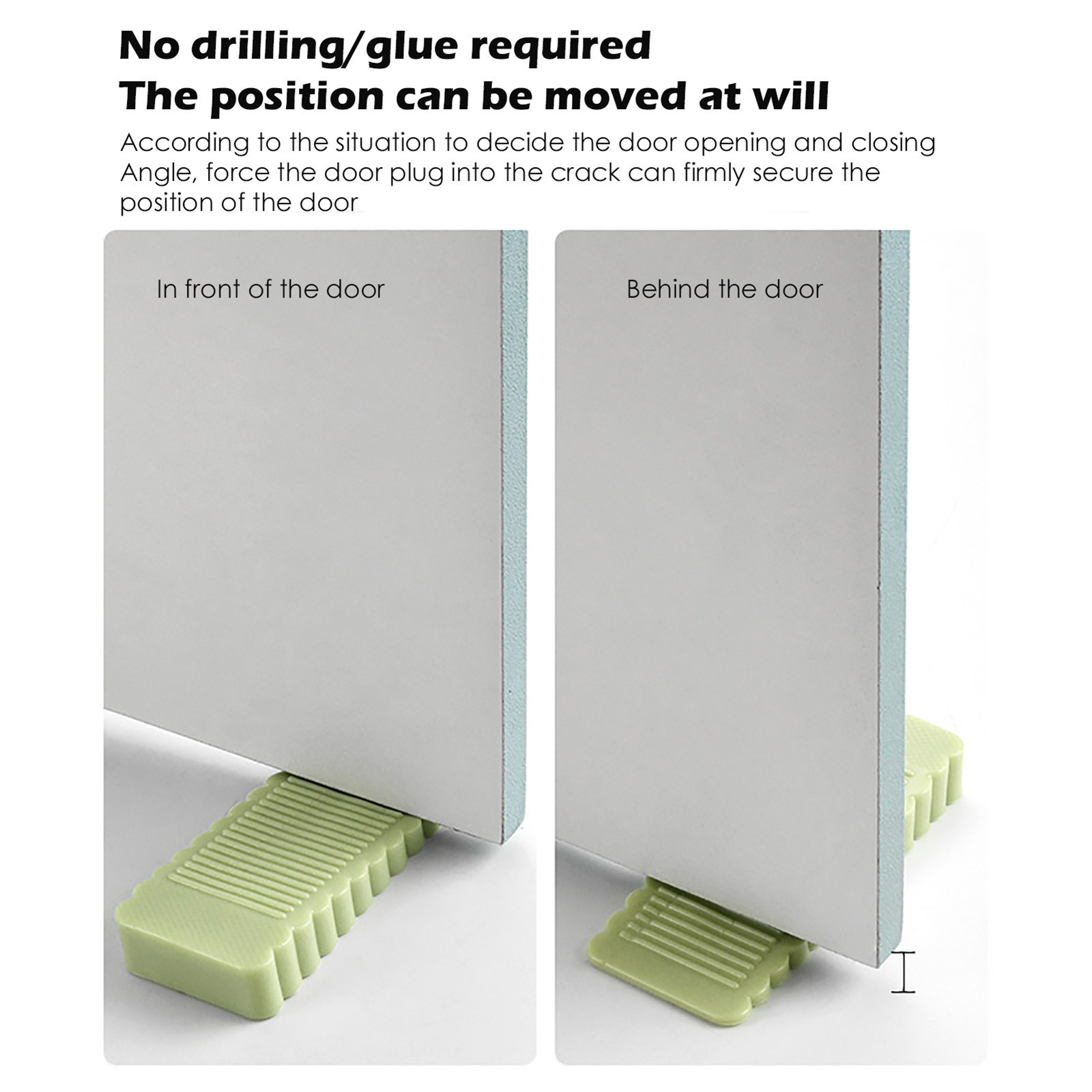 Topes de goma para puerta, protectores de seguridad anticolisión para el hogar y la Oficina, 1 unidad