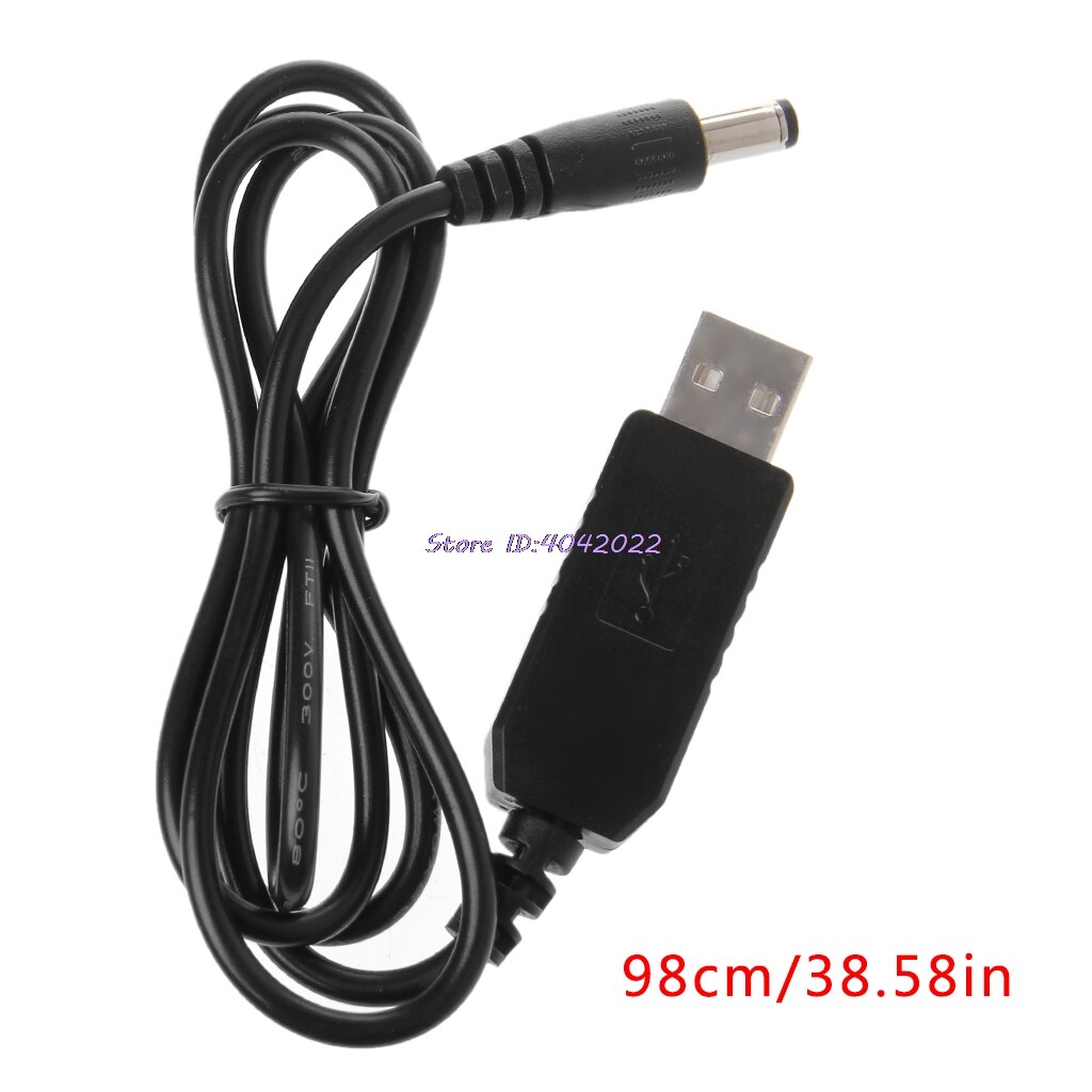 Usb 5v to 8.4v strømforsyningskabel til cykel-ledet hovedlys 18650 batteripakke