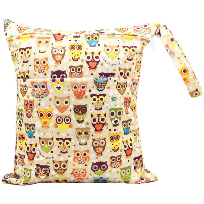 Balleenshiny nass trocken Tasche Mit Zwei Für Baby Windeln Windeln Wasserdicht Wiederverwendbare 36cm x 30cm Baby Windel tasche Veranstalter: T2