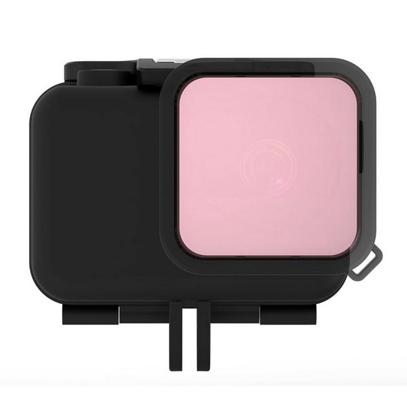 Custodia impermeabile custodia subacquea custodia filtro obiettivo per DJI Action accessori fotocamera rosso/rosa/viola