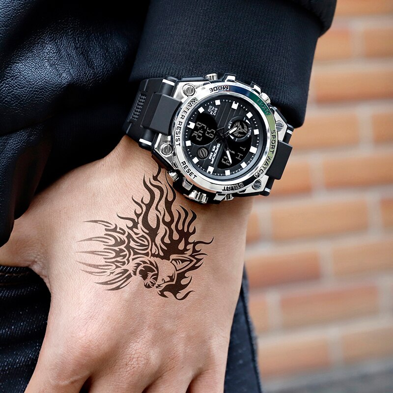 Reloj Digital SANDA estilo G para hombre, relojes deportivos militares con fecha, reloj de pulsera electrónico resistente al agua, reloj para hombre Orologio da uomo 739