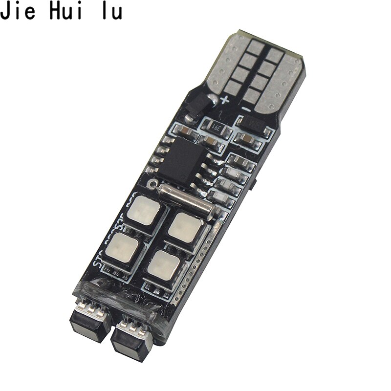 1 set rgb  t10 w5w 3535 10 smd rf lysande färgglad för bil led markeringslampa positionsljus med fjärrkontroll  dc 12v