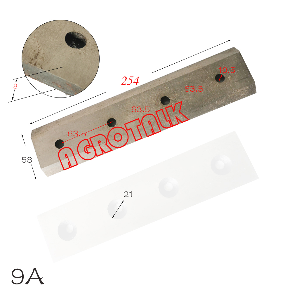 Wood chipper blade , please check the dimensions when start to make the order, have more choices: Blue