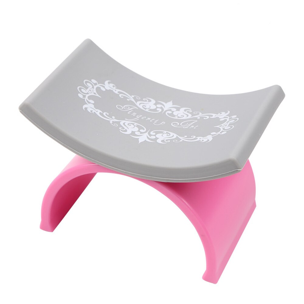 Repose-main en silicone pour poignet, avec coussin en forme de u pour espace de manucure en plein air,: Style A Pink