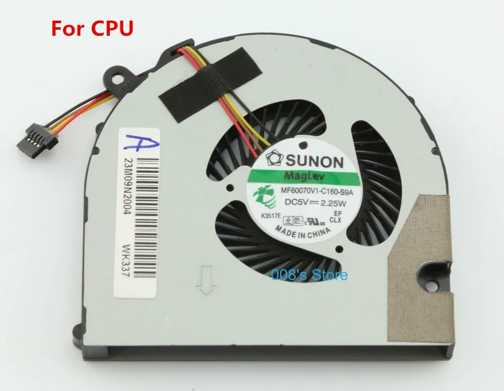 Laptop CPU GPU VGA Cooler Fan For Acer Aspire R7 R7-571 R7-571G R7-572 R7-572G DC28000D4S0 MF60070V1-C160-S9A 2.25W