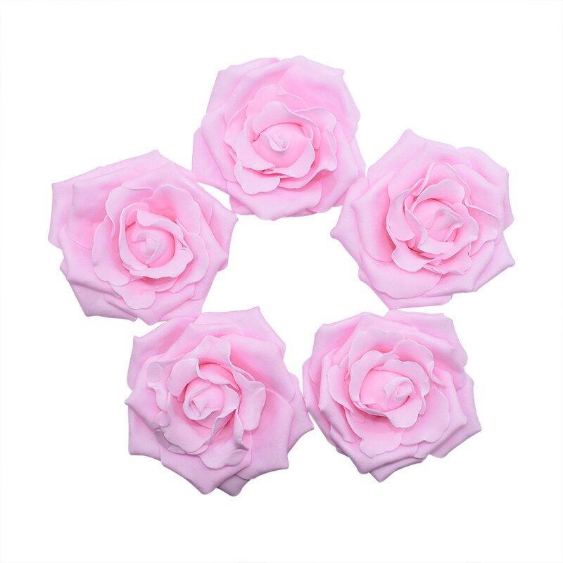 Roses artificielles en mousse 10cm 10 pièces | Têtes de fleurs artificielles pour Bouquet de mariage, couronne décorative pour la maison, décoration en boule bricolage pour mariage: F03
