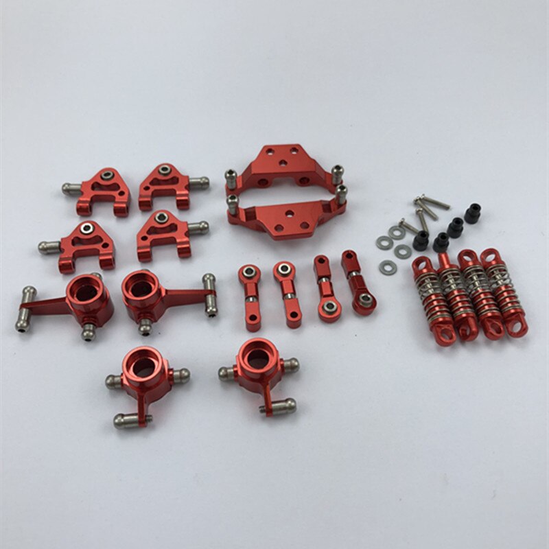 Metal Full Set Upgrade Parts for Wltoys 1/28 P929 P939 K979 K989 K999 K969 Rc Car Parts: Red