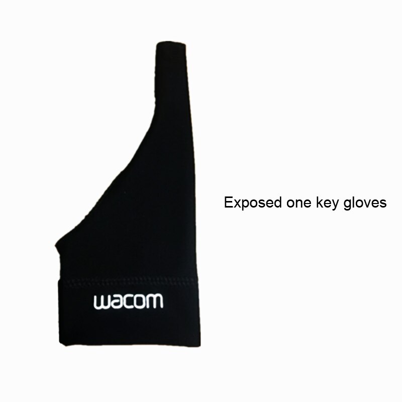 Anti-Touch Calligraphy Tablet Hand-Painted Digital Drawing Board Double Layer 2 Finger Gloves Unisex Sketch Children: Black indicator