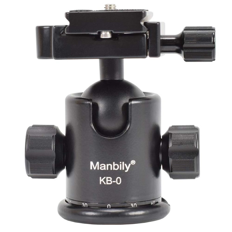 Manbily c -222 bærbar dslr -kamera i carbonfibermonopod &  m1 stativfod og kb -0 aluminiumstativkuglehoved max :65 "