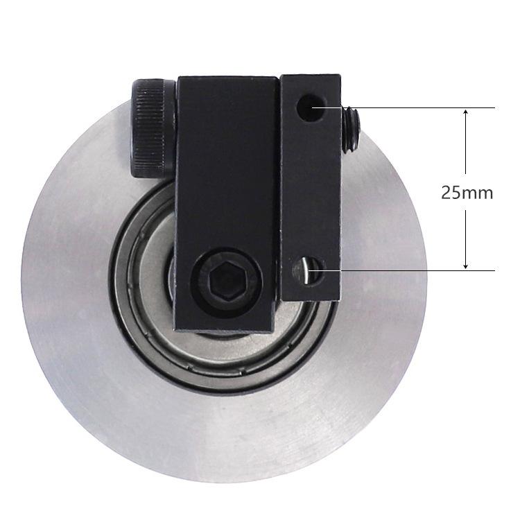 Remslipskiva 68 x 50mm lager 12mm- hjul drivhjul för slipmaskin aluminium kontakthjul