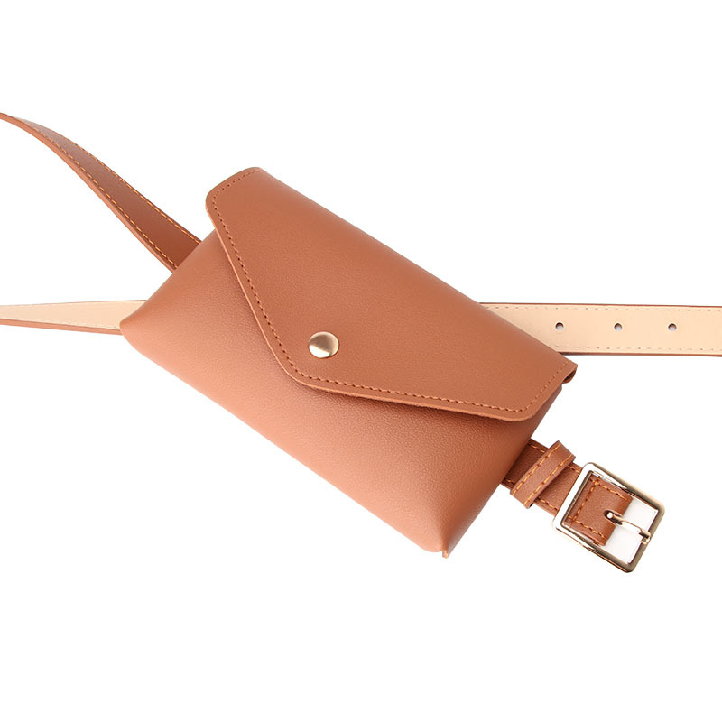 BQ-Bolso pequeño de cuero a la para mujer y niña, Mini bandolera, cinturón