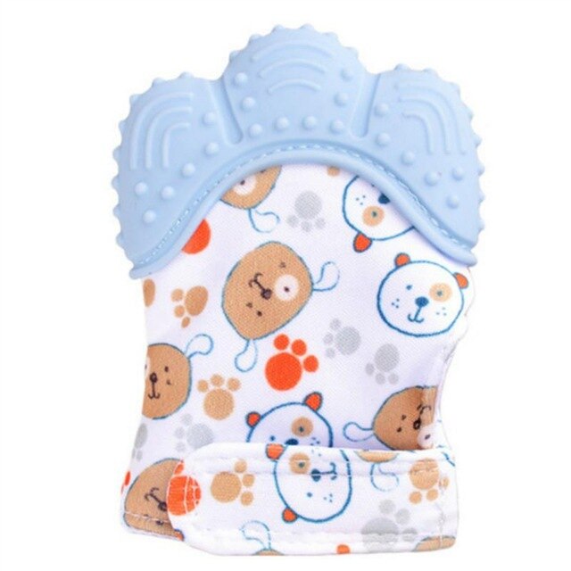 Anneau de dentition en Silicone sans BPA pour bébés, jouets, brosse à dents, soins dentaires, perles d'allaitement, pour enfants: Blue2