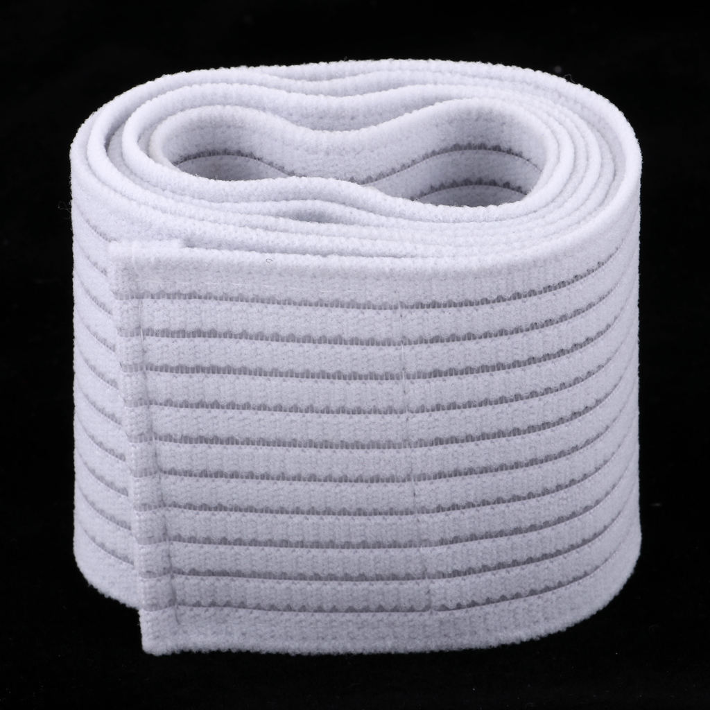 Compression Bandage Wraps, Elastic Straps Support Protector for Legs Thighs Knee Calf Leg Cyacling Climbing Trainning Access: White 180cm