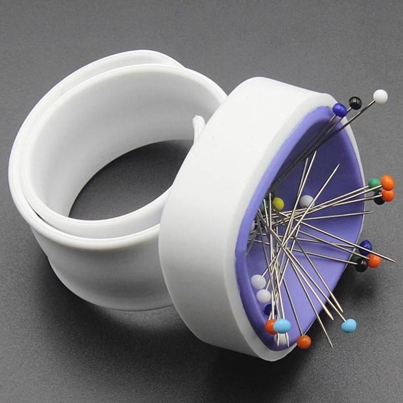 1pcs Sewing Magnetic Box Needle Pin Cushion Magnetic Kit DIY Catcher Sewing Box Wrist Tool Portable Tools Storage Neddlewor T1N5