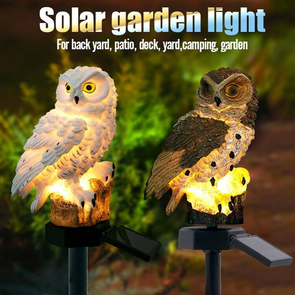Owl Solar Light With Solar Panel IP65 Water Resistance for Garden Patio Yard Courtyard Path Garden Decoration