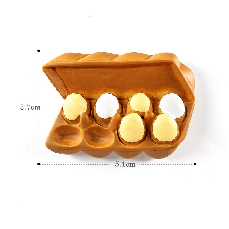 Artificial Breakfast Bread Egg Pizza Figurine Pretend play Simulation Food Kitchen Toy Dollhouse DIY Accessories Baby: Egg Box