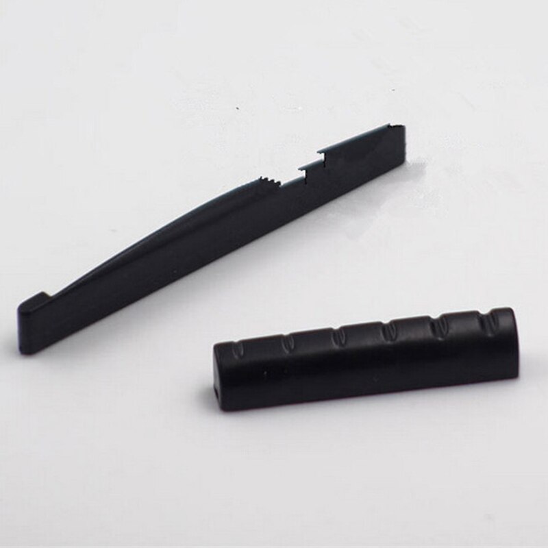 1Set Guitar Parts 6 String Classical Guitar Bone Bridge Saddle And Nut Ivory Set