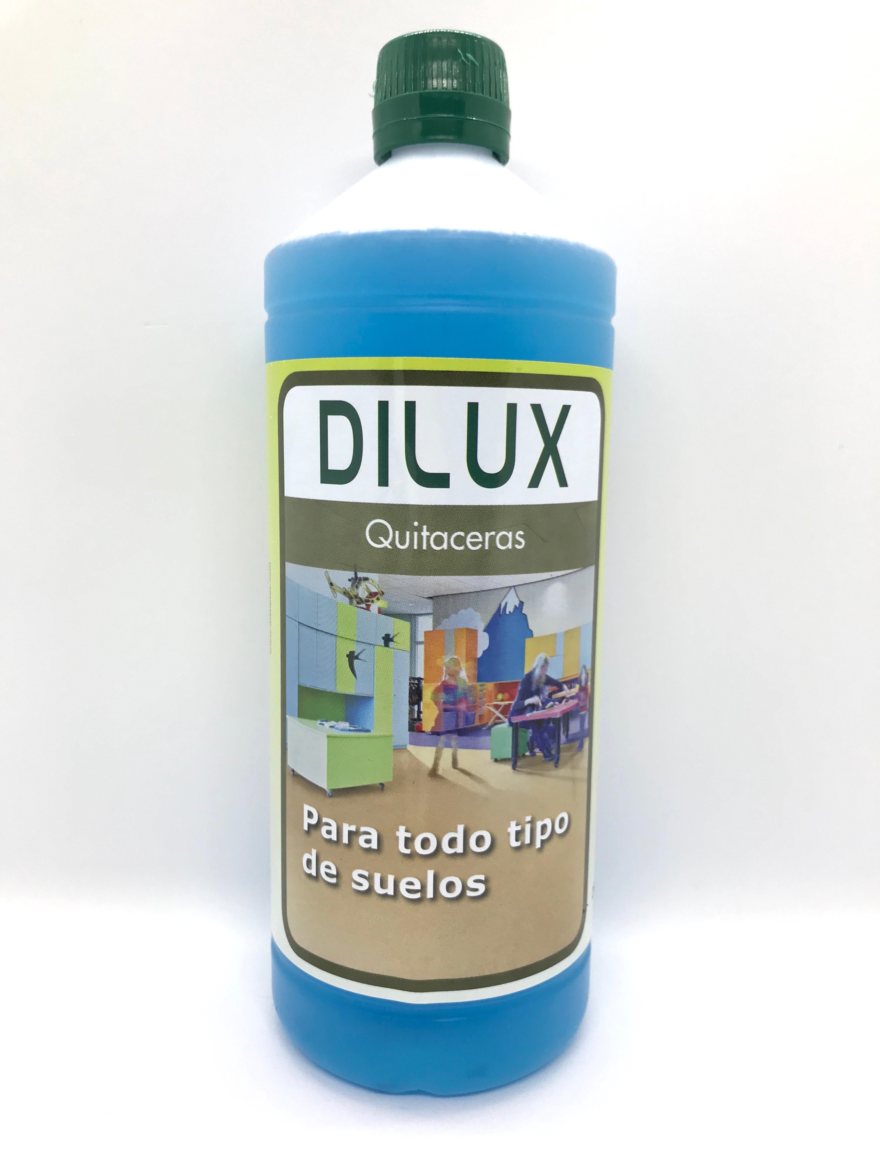 Dilux - Quitaceras para todo tipo de accesorios 1 L Quitar cera parquet, suelos laminados, terrazo y todo tipo de accesorios